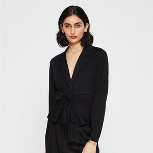 Club Monaco Refined Knit Wrap Top - NEW with tags
